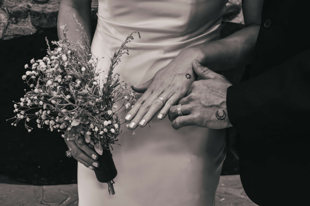 Prescott wedding photographer Melissa Byrne showcases black and white wedding photography.